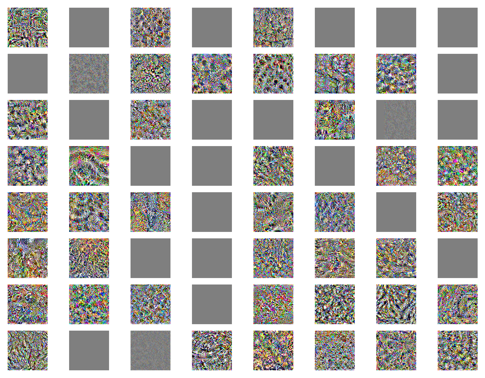 A lot of bright colourful images of varying patterns. I really can't explain these.