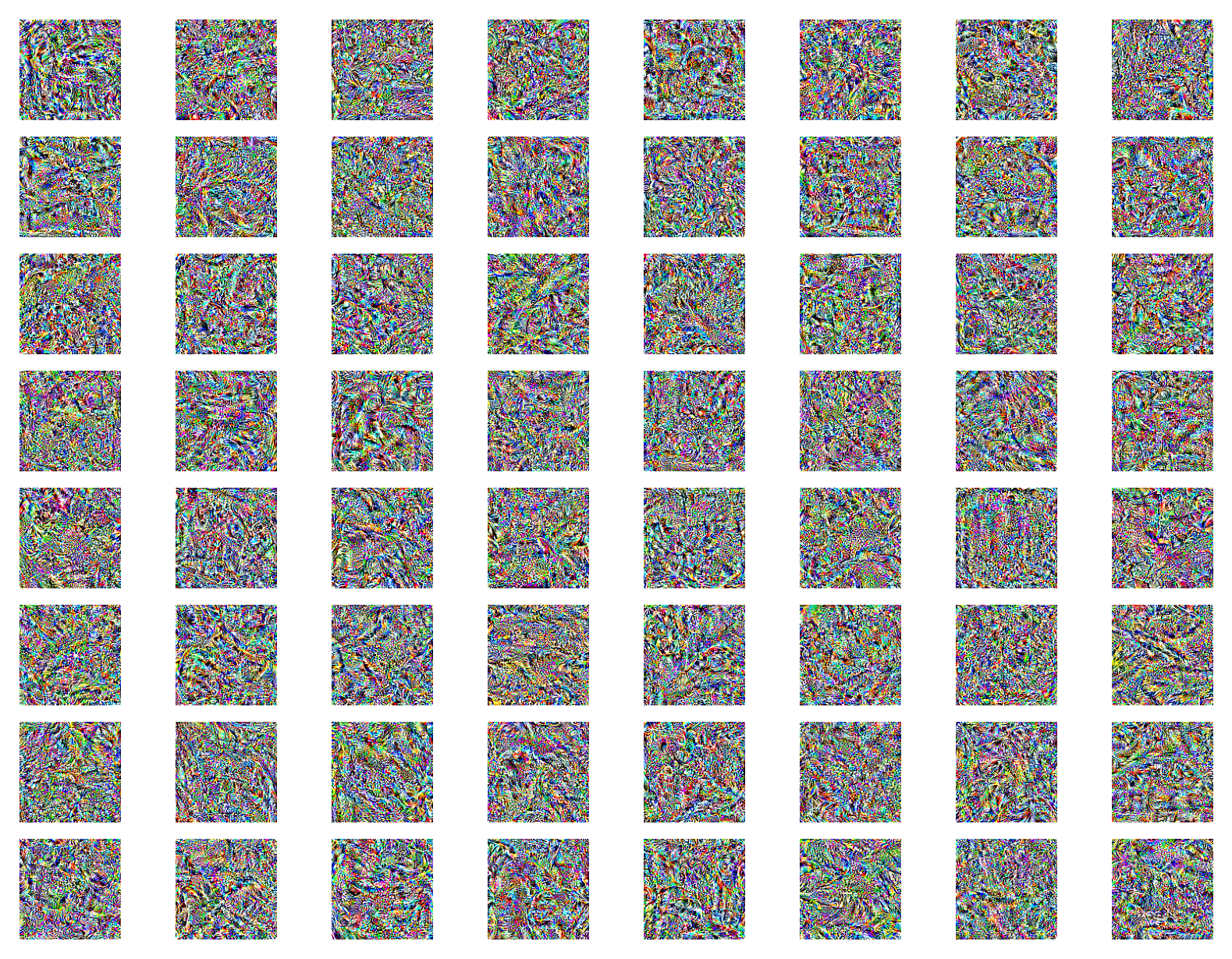 A lot of bright colourful images of varying patterns. I can't really explain it.